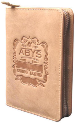 

ABYS Men Tan Genuine Leather Card Holder(8 Card Slots)