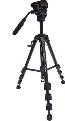 

Simpex LONG LIGHTWEIGHT 58 INCHES PROFESSIONAL VCT-691RM TRIPOD (ROYAL BLACK COLOUR, ALUMINIUM ) FOR VIDEOS & PHOTOS WITH CARRY BAG FOR DSLR CAMERAS & SMART MOBILE PHONES Tripod Kit(Black, Supports Up to 3000)
