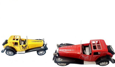 

SHRIBOSSJI FRICTION VINATGE CAR TOY(Red, YELOW)
