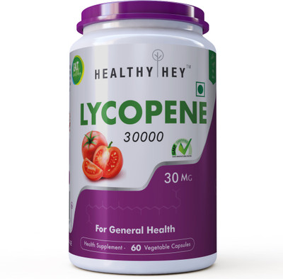 

HealthyHey Nutrition Lycopene 30000mcg - 60 Veg. Capsules(30 mg)