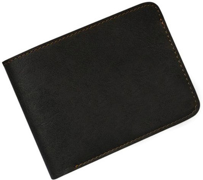 

The Bling Stores Men Blue Canvas Wallet(5 Card Slots), Black
