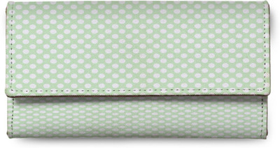 

Levo Women Casual Green, White Genuine Leather Wallet(4 Card Slots), Rj-levolw00156
