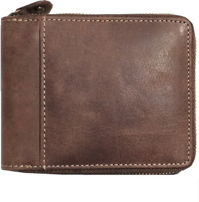 

HEENA FASHION Men Casual Brown Genuine Leather Wallet(4 Card Slots)