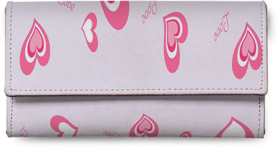 

Levo Women Casual White Genuine Leather Wallet(6 Card Slots), Rj-levolw00095