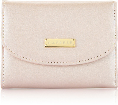 

Caprese Women Pink Artificial Leather Wallet(3 Card Slots), Metallic soft pink