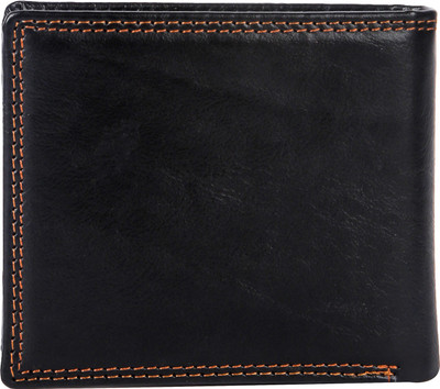 Era Traders Men Casual Black Genuine Leather Wallet(6 Card Slots)