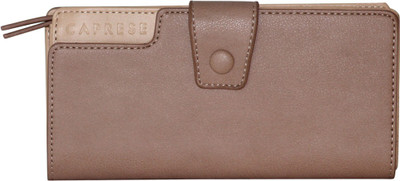 

Caprese Women Beige Artificial Leather Wallet(3 Card Slots), Skin