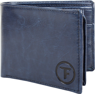 

FABTRIM Men Blue Artificial Leather, Fabric, Canvas Wallet(7 Card Slots)