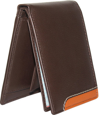 

Tamanna Men Casual, Formal Brown Genuine Leather Wallet(5 Card Slots), Brown;tan