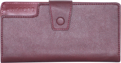 

Caprese Women Casual Purple Artificial Leather Wallet(5 Card Slots), Plum