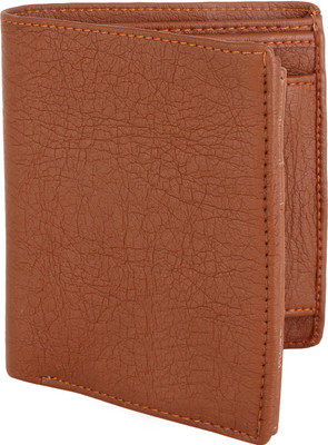 

MenStylam Men Formal Brown Artificial Leather Wallet(10 Card Slots), Tan
