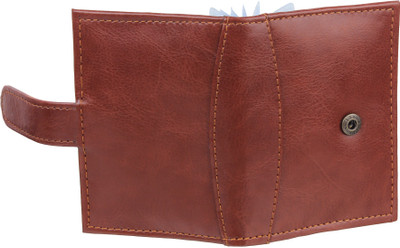

KEZRO Men Casual Tan Artificial Leather Card Holder(12 Card Slots)