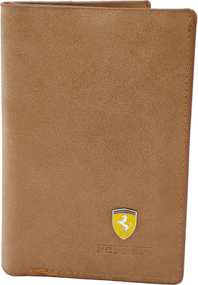 

Ferrari shining Men Brown Fabric Wallet(8 Card Slots)