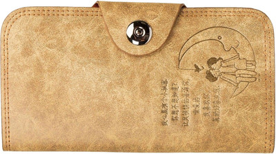 

Capreo Women Tan Genuine Leather Card Holder(13 Card Slots)