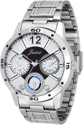 

JAINX JM201 Ultima White Dial Silver Chain Analog Watch - For Men