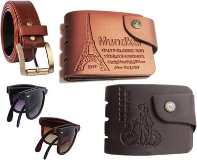 

FERRET Belt, Wallet, Wayfarer Combo(Tan, Black, Brown)