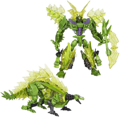 

HALO NATION Dinobots Howling Dinosaur Robot Car - King Kong Alliance Deformation Robot Force(Green)