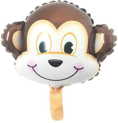 

Skywalk Solid Monkey Head Shaped Jumbo Foil Balloon,Jungle Safari Theme Animals Balloons for Birthday Party Decoration Balloon(Multicolor, Pack of 1)
