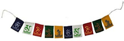 

ME&YOU Feng Shui Tibetan Buddhist Prayer Cotton Flag, Ladakh Biker Flag for All bike / car / home / office 83 Cm IZ18TibetanFlag-83Cm-004 Pennant Flag(2.7 ft, Pack of 1)