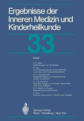 Ergebnisse der Inneren Medizin und Kinderheilkunde(German, Paperback, unknown)
