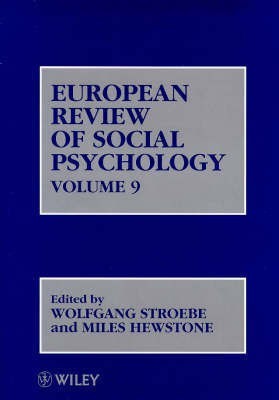 European Review of Social Psychology, Volume 9(English, Hardcover, unknown)