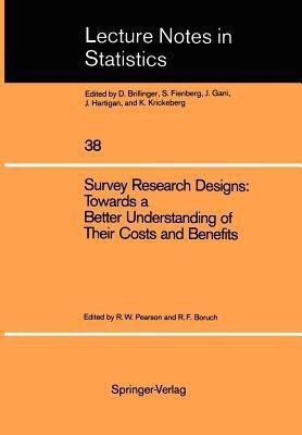 Survey Research Designs: Towards a Better Understanding of Their Costs and Benefits(English, Paperback, unknown)