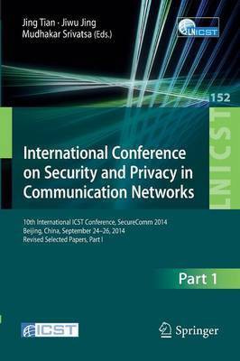 International Conference on Security and Privacy in Communication Networks(English, Paperback, unknown)