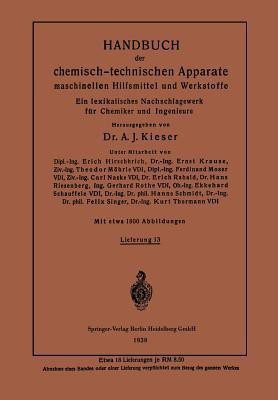 Handbuch der chemisch-technischen Apparate maschinellen Hilfsmittel und Werkstoffe(German, Paperback, Krause Kurt)