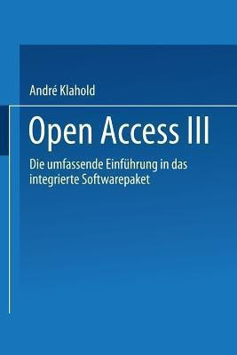 Open Access III(German, Paperback, Klahold Andre)
