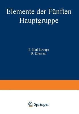 Elemente der Fuenften Hauptgruppe(German, Paperback, unknown)