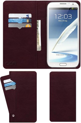 ACM Flip Cover for Samsung Galaxy Note 2 Cdma(Maroon, Cases with Holder, Pack of: 1)