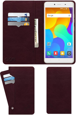 ACM Flip Cover for Yu Yureka 2(Maroon, Cases with Holder, Pack of: 1)