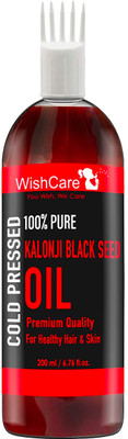 

WishCare Premium Cold Pressed Kalonji Black Seed Oil For Healthy Hairs And Skin Cleansing Oil(200)