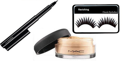 

Ravishing Eyelashas, Eyeliner, Loose Powder(Set of 3)