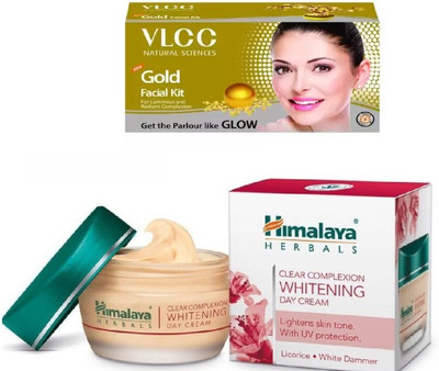 

Himalaya Clear Complexion Whitening Day Cream, Gold Facial Kit(Set of 2)
