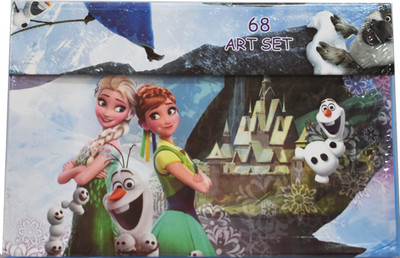 

ToyzIsland Exclusive Frozen Queen 68 Pc Colour Kit/Gift for Girls /Crayons Water Color/School Color Kit(Multicolor)