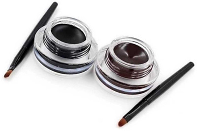 

HUDA BB ( 2 in 1 ) Black & brown Gel Eyeliner SMUDGE PROOF & WATER PROOF FOR ALL SKIN TONE (BLACK, BROWN) 8 g(BLACK, BROWN)