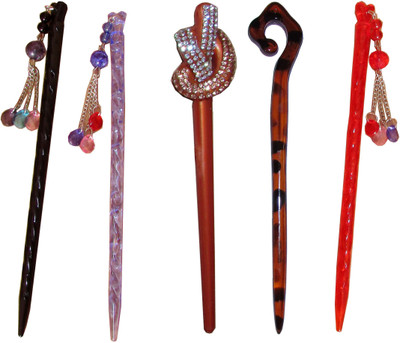 

GARIMA Combo of Multi Color Juda Sticks Bun Stick(Multicolor)