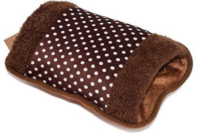 

Cinnamon New Heating Electro-thermal Auto Cut Off Extra Fur Velvet Gel Pad Electric 1 L Hot Water Bag(Brown)