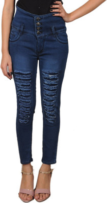 F2M Slim Women Dark Blue Jeans