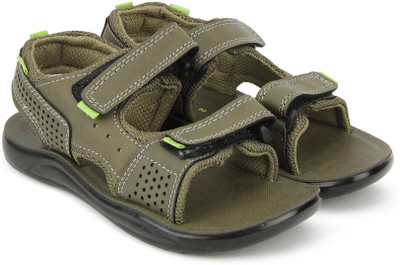 

Bubblegummers Boys Velcro Flats(Green