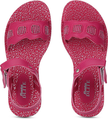 

Bubblegummers Girls Velcro Strappy Sandals(Pink