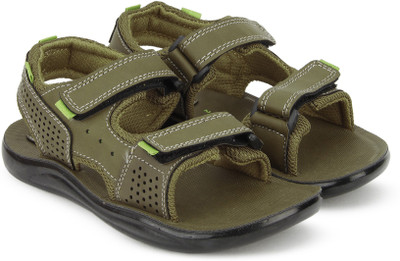 

Bubblegummers Boys Velcro Sports Sandals(Dark Green
