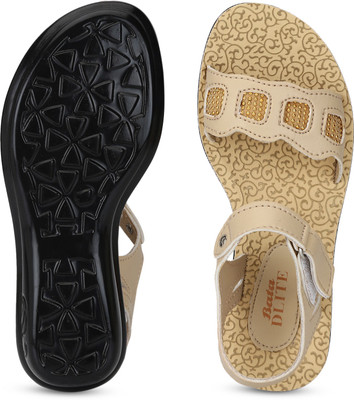 

Bubblegummers Girls Velcro Strappy Sandals(Beige, Gold