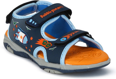 

Bubblegummers Boys Velcro Strappy Sandals(Blue, Brown