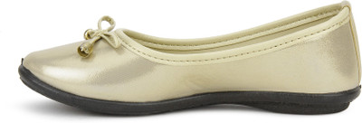 

Bubblegummers Girls Slip on Ballerinas(Gold