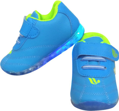 

RANGOLI FASHIONS Boys & Girls Velcro Casual Boots(Light Blue, Torquish blue
