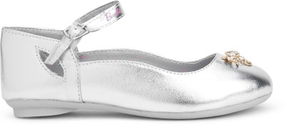

Barbie Girls Strap Ballerinas(Silver