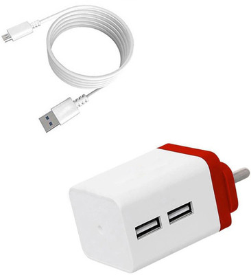 DAKRON Wall Charger Accessory Combo for Samsung Galaxy J4(White)