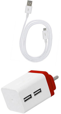 DAKRON Wall Charger Accessory Combo for Realme C1(White)
